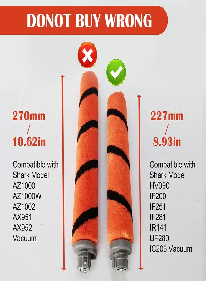 S SMILEFIL عبوة من قطعتين من فرشاة Smilefil الناعمة البديلة، متوافقة مع مكنسة Shark Flex DuoClean HV390، HV391، HV392، IC205، IF200، IF201، IF202، IF203Q، IF205، IF251، IF252، IF281، IF282، IF285، IR141، IR142، UF280 - Image 5